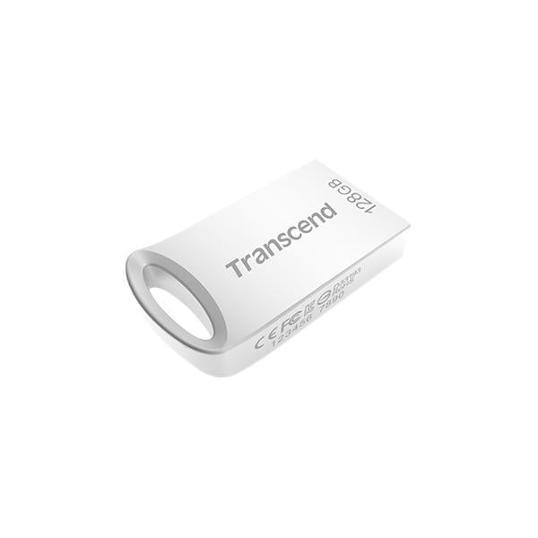 Transcend TS128GJF710S JetFlash® 710, 128GB, USB3.1 Gen1 Type-A, COB, Metallic, Silver