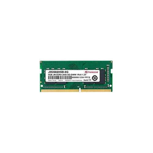 Transcend JM2666HSE-16G JetRam Memory, 16GB, DDR4, 2666 Mhz, SO-DIMM, 1Rx8, 2Gx8, CL19, 1.2V