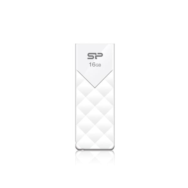 Silicon Power SP016GBUF2U03V1W Ultima U03, 16 GB, USB Type-A, 2.0, Slide, 13 g, White