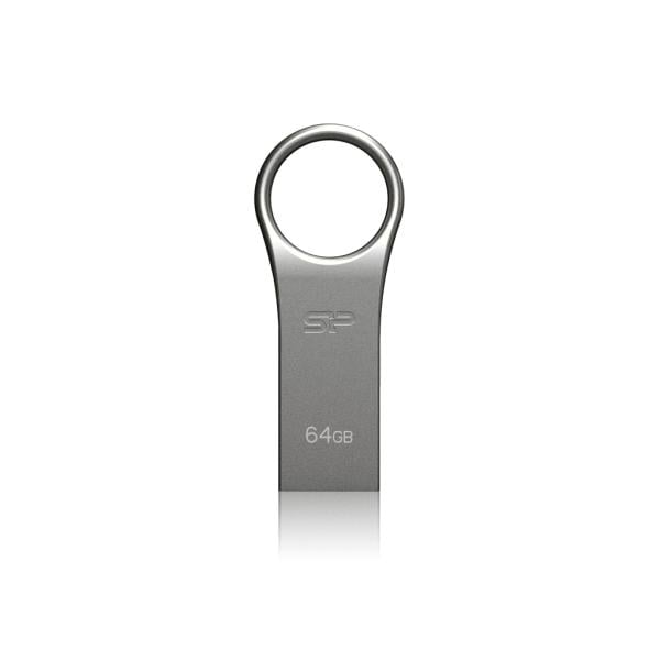 Silicon Power SP064GBUF2F80V1S Firma F80, USB2.0, 64 GB, USB Type-A, 2.0, Capless, 5.9 g, Silver