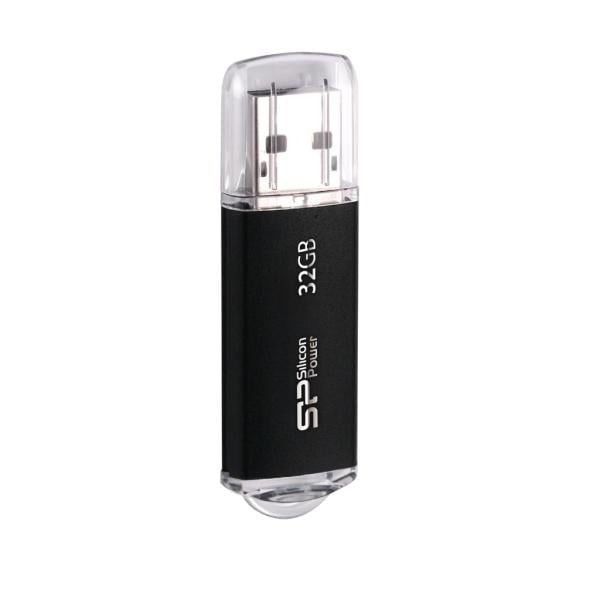 Silicon Power SP032GBUF2M01V1K Ultima â¡, 32 GB, USB Type-A, 2.0, Cap, 10 g, Black
