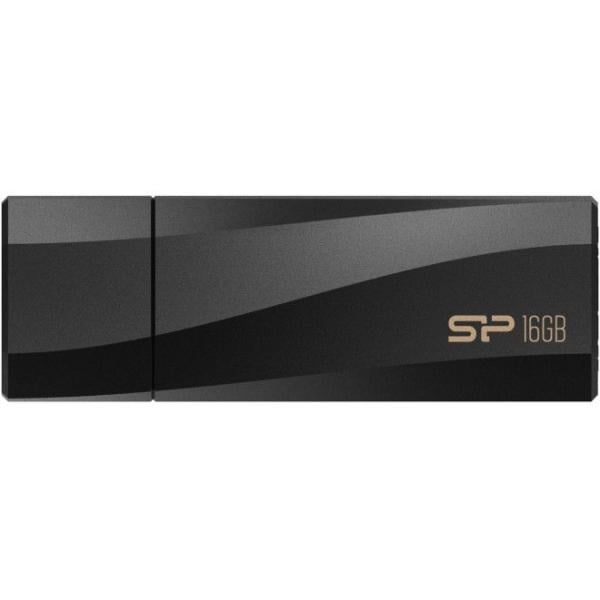 Silicon Power SP016GBUF3B07V1K Blaze B07 pendrive, 16GB, usb 3.2gen 1, Black, anti bacterial coating