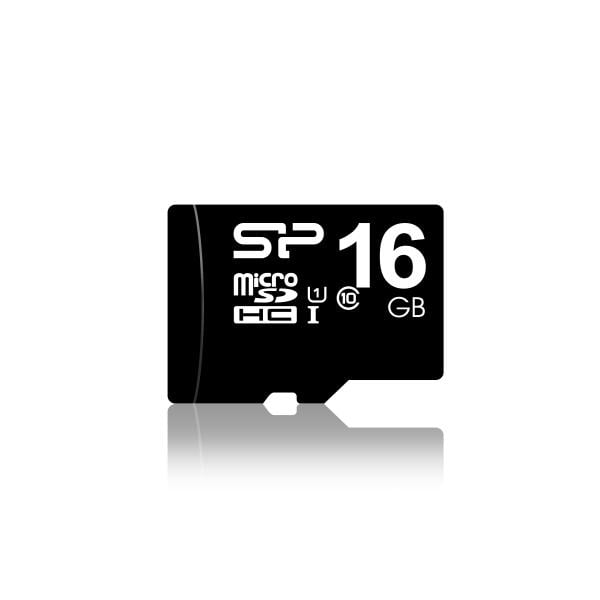 Silicon Power SP016GBSTH010V10SP, 16 GB, MicroSDHC, Class 10, UHS-I, 40 MB/s, Class 1 (U1)