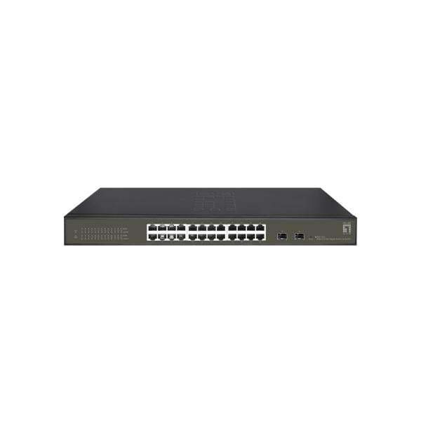 LevelOne GES-2126 Hilbert 26-Port Gigabit Smart Lite Switch, 24x RJ45, 2x SFP, Managed, L2, Gigabit