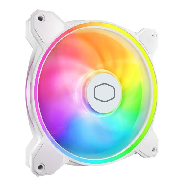 Cooler Master MFL-B4DW-16NP2-R2 MasterFan MF140 Halo2 White Edition, 140 mm 27 dBa, 59.51 CFM, Whit