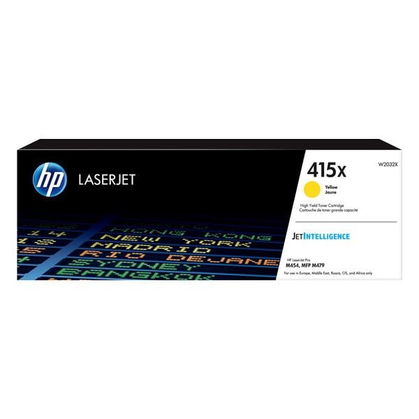 HP W2032XH 415X Yellow Original Cartridge, 6000 pages