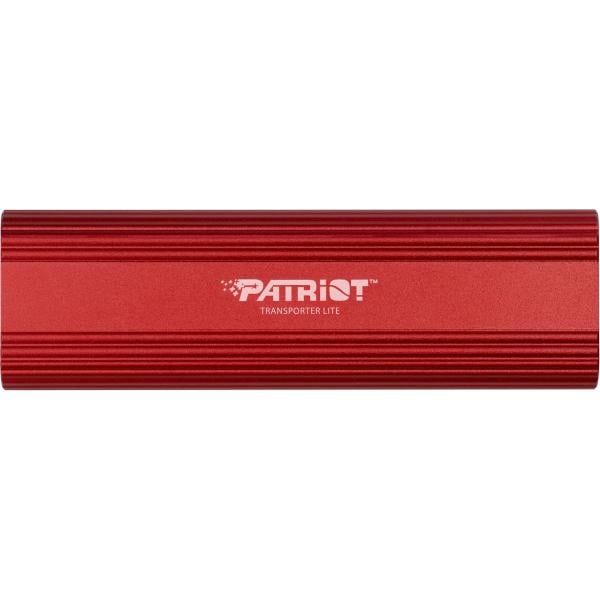 Patriot PTPL512GPEC Transporter Lite External SSD, 512 GB, USB 3.2 Type C, 1000 MB/s, Red