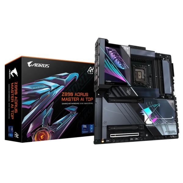 Gigabyte Z890 A MASTER AI TOP, eATX, LGA1851, ntel® Core™ Ultra, 4x DDR5, 10 Gbe x2, Wi-Fi 7, BT5