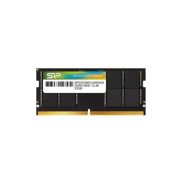 Silicon Power SP064GBSVU560F22 SO-DIMM, 64 GB, 32GBx2, DDR5, 5600 Mhz, CL46, 1.1v