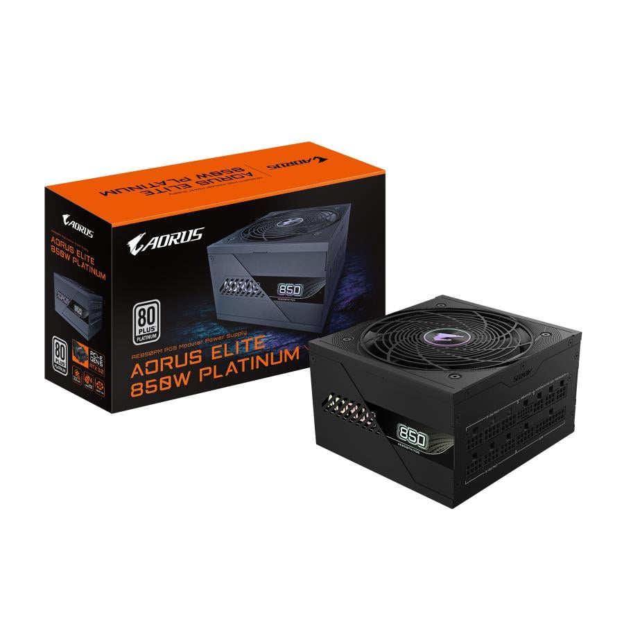 Gigabyte GP-AE850PM PG5 AORUS ELITE P850W, PCIe 5.0, 80 PLUS, Fully Modular, 120mm, ATX3.0