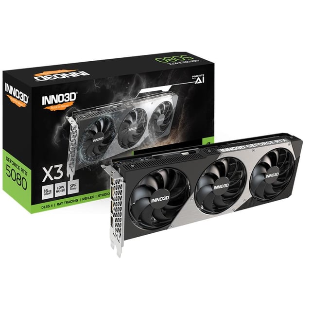 INNO3D N50803-16D7-176068N GEFORCE RTX 5080 X3, ATX, 16GB, GDDR7, 256-bit, 960 GB/s, 360W