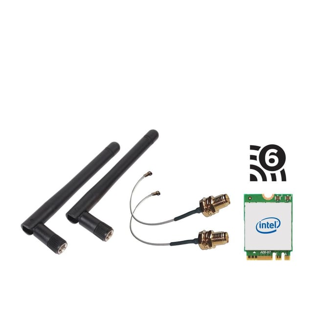 Shuttle POZ-WLNM31 WLN-M3 WLAN Kit for Edge PC Series, Intel WLAN M.2/ Bluetooth, Wi-Fi 6, 802.11AX