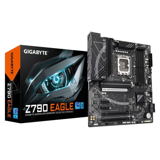 Gigabyte Z790 EAGLE Z790 EAGLE, ATX, LGA1700, Z790, DDR5, 3x PCIe 4.0 M.2, 2,5GbE LAN, USB 3.2 Gen 2