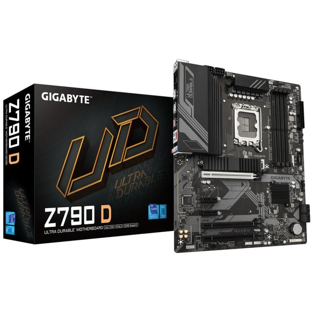 Gigabyte Z790 D, ATX, Intel, 4th Gen, LGA1700, DDR5, 3x PCIe 4.0 M.2, 2.5GbE LAN, USB 3.2 Gen 2