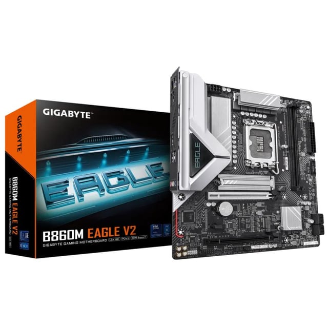 Gigabyte B860M EAGLE V2, mATX, Intel LGA1851, B860, 2x DDR5, 2.5GbE, USB Type-C 3.2 Gen 1