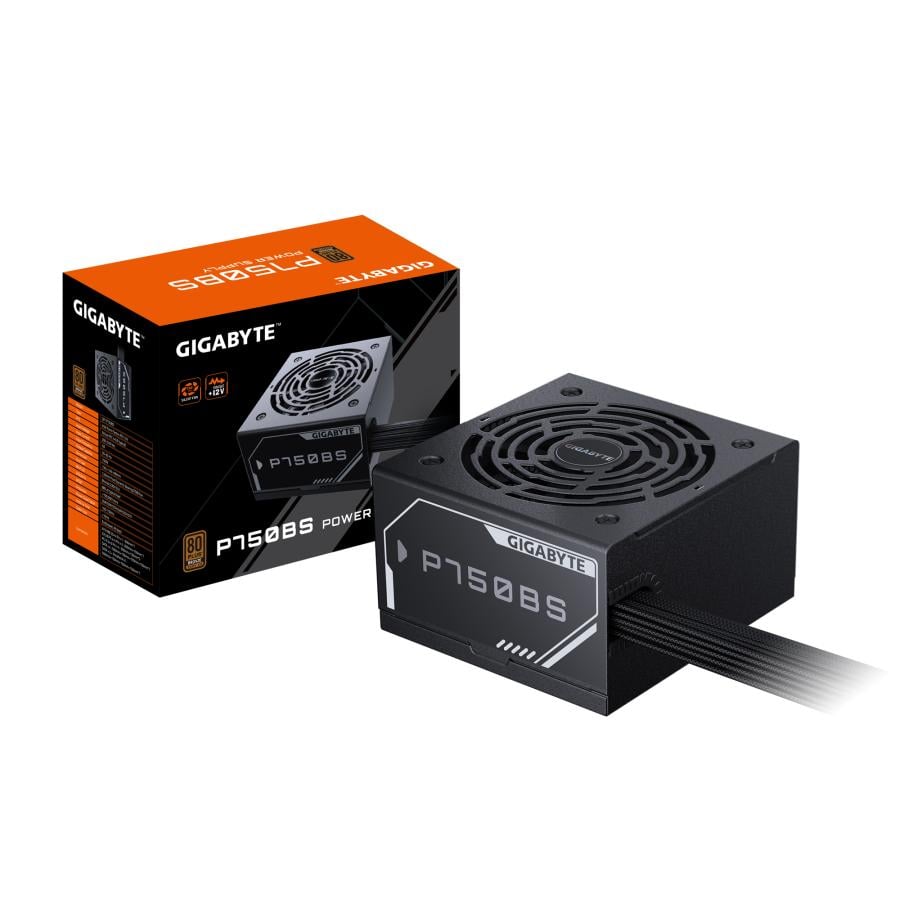 Gigabyte GP-P750BS P750BS PSU, ATX, 750 W, PCI-E 6+2 Pin x 4, 80 PLUS Bronze, 120mm