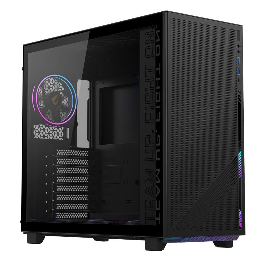 Gigabyte GB-AC400G C400 Gaming Midi Tower, ATX, Glass, Plastic, Steel, Black