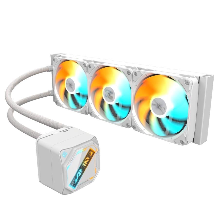 Gigabyte GP-GIGABYTE GME 360I GAMING 360 ICE Liquid CPU Cooler- 3x120mm ARGB Fans, White