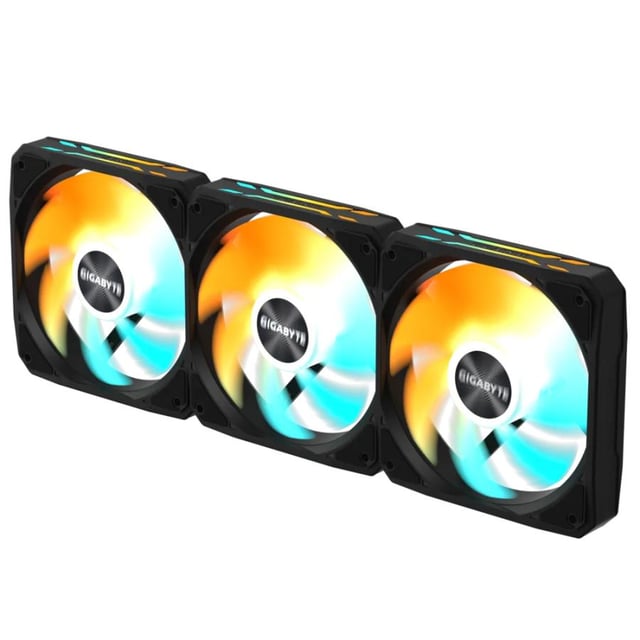 Gigabyte GP-GBT EZFAN1203 GIGABYTE EZ CHAIN FAN 120 3-Pack Black, 120mm ARGB, 500~2200 RPM