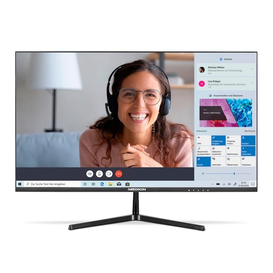 MEDION 30037893 P52726, 68.6 cm (27") 1920 x 1080 pixels, Full HD, LCD, 14 ms, Black