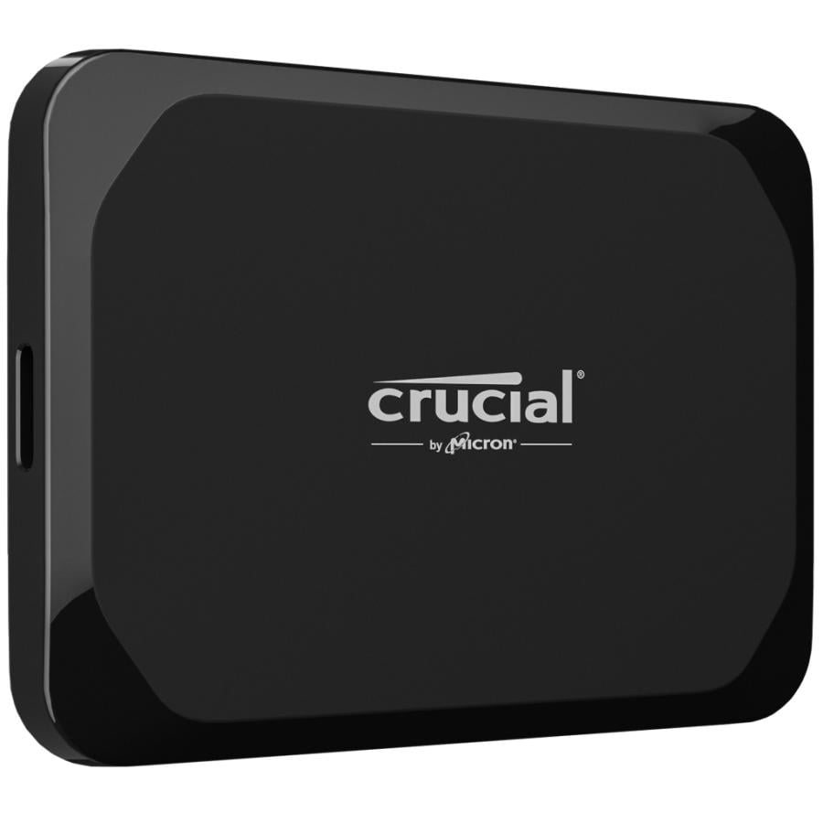 Crucial CT1000X9SSD9 X9 Portable SSD, 1 TB, USB Type-C, USB 3.2 Gen 2, 1050 MB/s, Black
