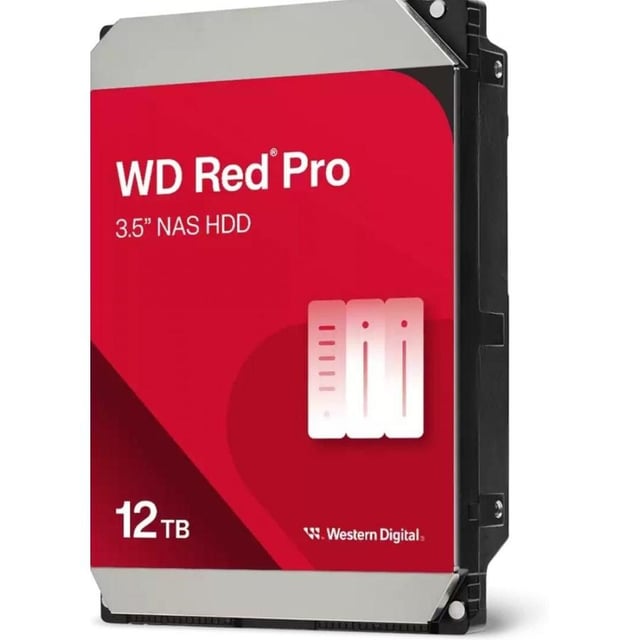 Western Digital WD122KFBX Red Pro internal hard drive, 12 TB, 3.5", Serial ATA3, 7200 RPM, 512 MB