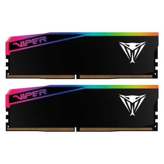 Patriot VEUR532G6432K Viper Elite 5 RGB Ultra Dual-Kit, 32 GB (2x16GB) DIMM, 6400 Mhz, CL32, Black