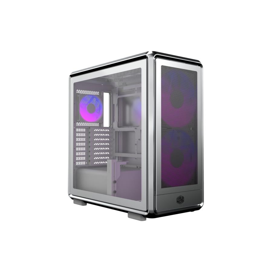 Cooler Master MF600M-SGNN-S01 MasterFrame 600 Mesh Silver, ATX, Window, 2x 200mm ARGB, 1x 120mm ARGB