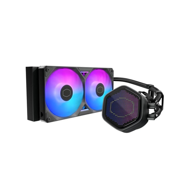 Cooler Master MLX-D24M-A25SZ-P1 Atmos II Pixel LED Black, 240mm Radiator, 2x 120mm Sickleflow