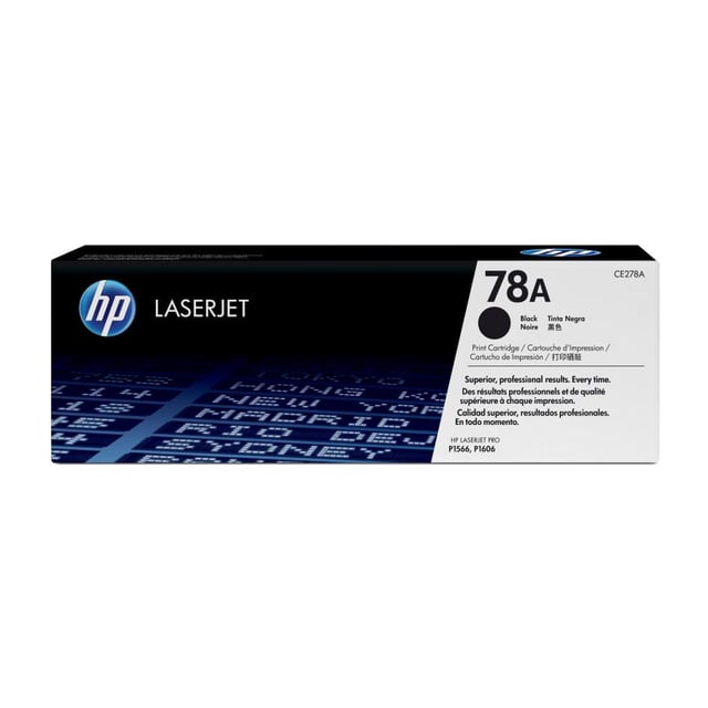 HP CE278A 78A Black Original LaserJet Toner Cartridge, 2100 pages, Black, 1 pc(s)