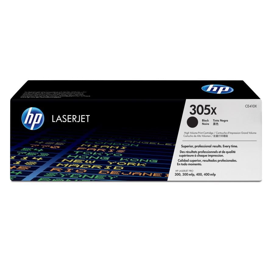 HP CE410X 305XL High Yield Black Original LaserJet Toner Cartridge, 4000 pages, Black, 1 pc(s)