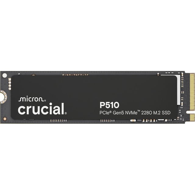 Crucial CT2000P510SSD8 P510 SSD, 2TB, M.2, PCIe Gen5,NVMe, 10000/8700 MB/s, 1.5M IOPS