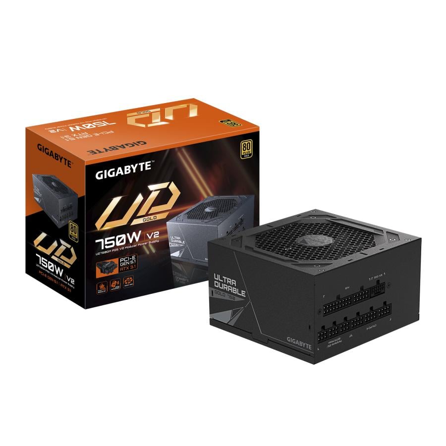 Gigabyte GP-UD750GM PG5 V2 UD750GM PG5 V2, ATX 3.1, 750W, PCIe Gen 5.1, 80 PLUS Gold, 120mm