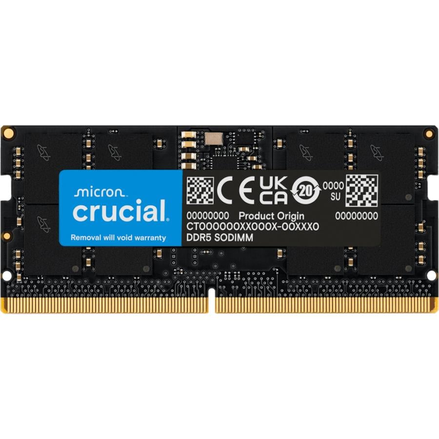 Crucial CT32G48C40S5 SO-DIMM, 1x 32 GB, DDR5, 4800 Mhz, CL40, 1.1v