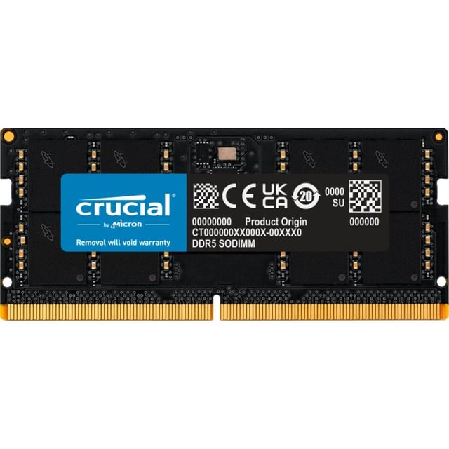 Crucial CT32G56C46S5 SO-DIMM, 1x 32 GB, DDR5, 5600 Mhz, CL46, 1.1v