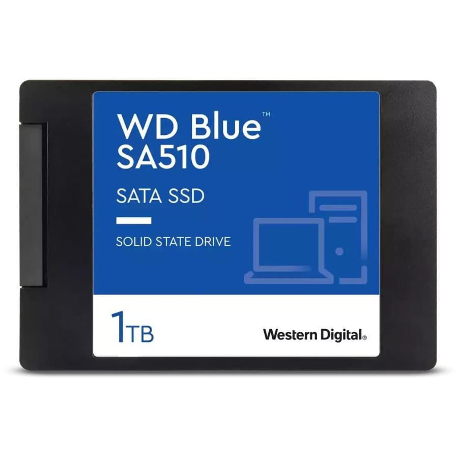 Western Digital WDS100T3B0A-00AXR0 WD BLUE SSD SA510, 1TB, SATA 3, 510 MB/s, 3D V-NAND TLC