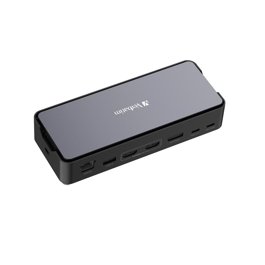 Verbatim 32173 CDS-15S USB-C Pro Docking Station, USB 3.2 Gen 1 (3.1 Gen 1) Type-C, 100 W, 3.5 mm