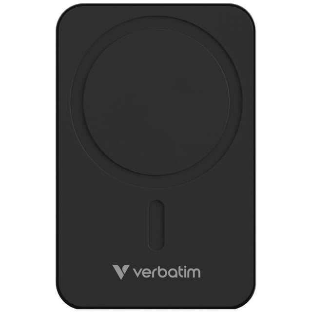 Verbatim 32223 Charge "n" Go Essentials Power Bank, 20000 mAh, Wireless Magnetic, 50W, Black