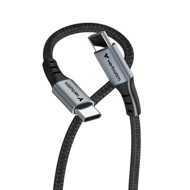 Verbatim 31846 Sync & Charge Cable 100W USB-C to USB-C, 480 Mbit/s,1.2m, Black