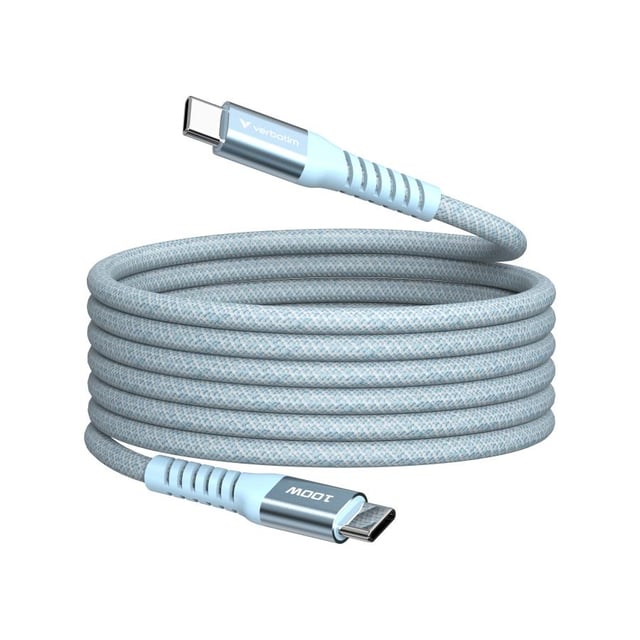 Verbatim 31856 Sync & Charge Magnetic Cable 100W USB-C to USB-C, 480 Mbit/s, 1.2 m, Blue