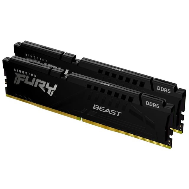 Kingston KF560C36BBEK2-64 FURY Beast DIMM Kit, 64GB, DDR5, 6000 Mhz, CL36, Black EXPO