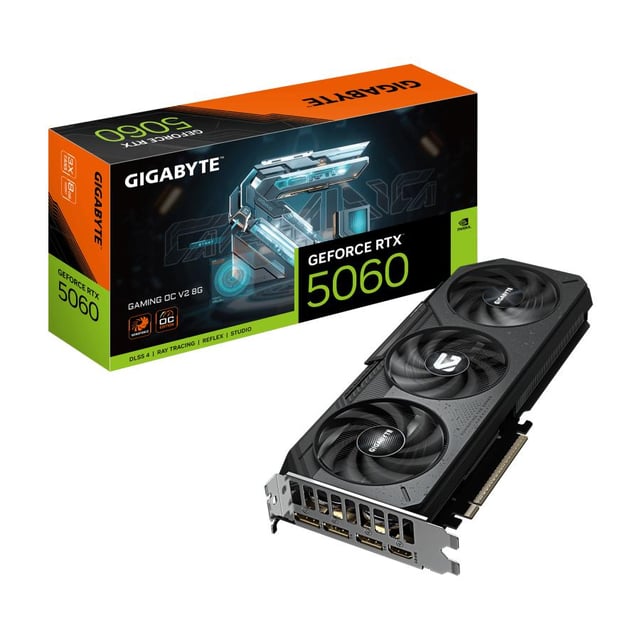 Gigabyte GV-N5060GAMING OCV2-8GD GeForce RTX5060 GAMING OC V2 8G, 8GB GDDR7, 128bit, PCIe5.0