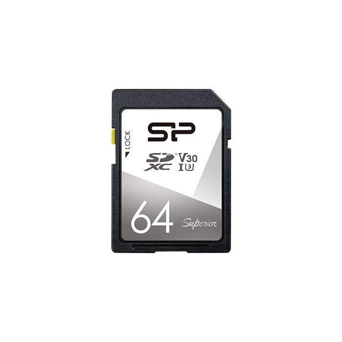Silicon Power SP064GBSDXCV3V10 Superior SDXC card, 64GB, UHS-1 U1, V30, 100/80MB/s
