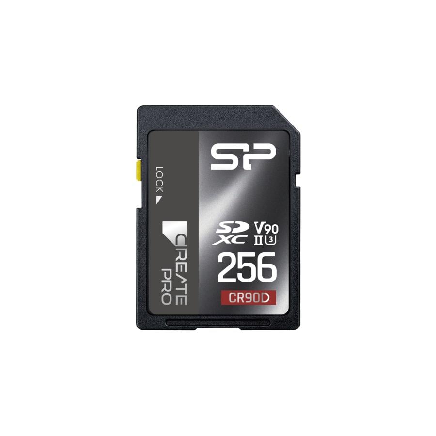 Silicon Power SP256GBSDXJA2V10 CreatePro CR90D SDXC card, 256GB, UHS-II U3, 290/260MB/s, 8K