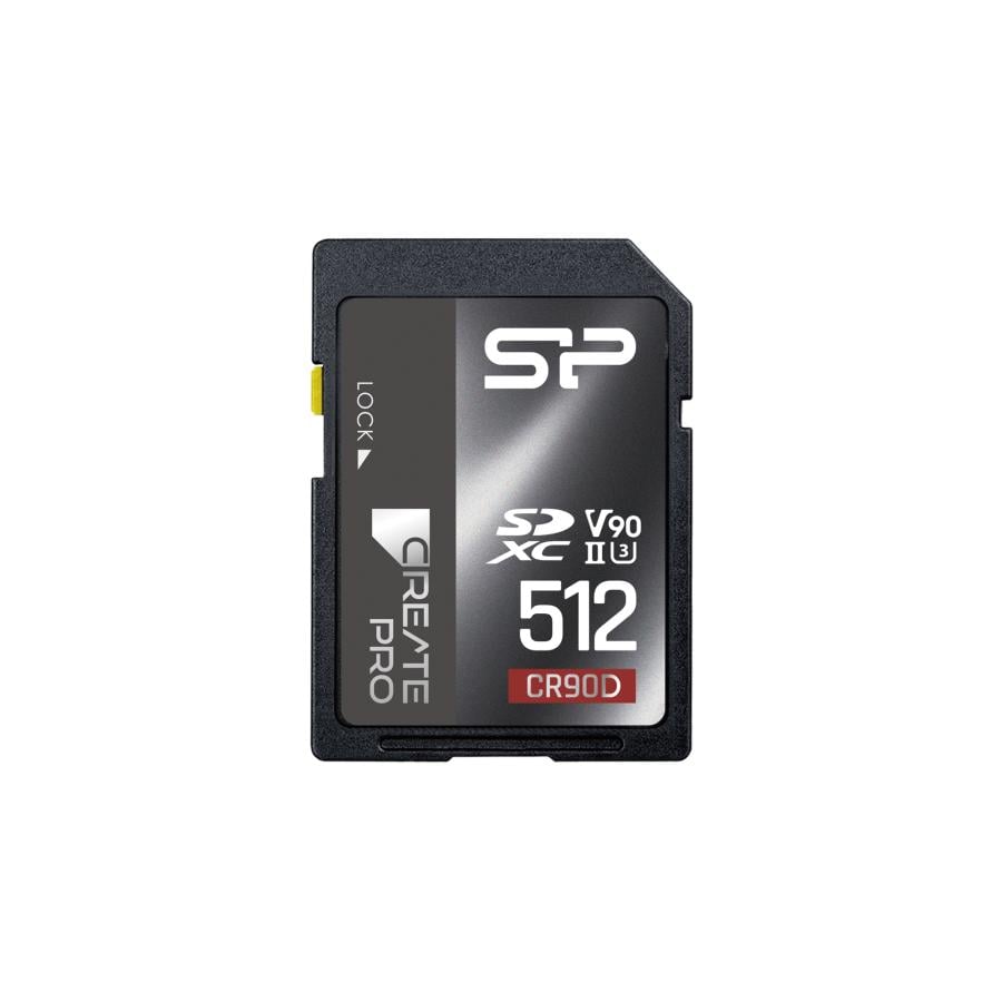 Silicon Power SP512GBSDXJA2V10 CreatePro CR90D SDXC card, 512GB, UHS-II U3, 290/260MB/s, 8K