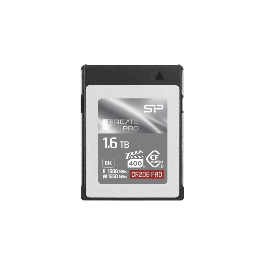Silicon Power SP400GBCFEB21V12 CreatePro CR20B Pro CF Express Type-B, 400 GB, 1800 MB/s, BlackMagic