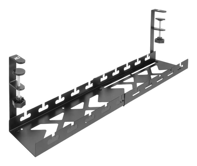 ACT Verstelbare kabelgoot voor onder een bureau, montage via klemsysteem, 43-72cm