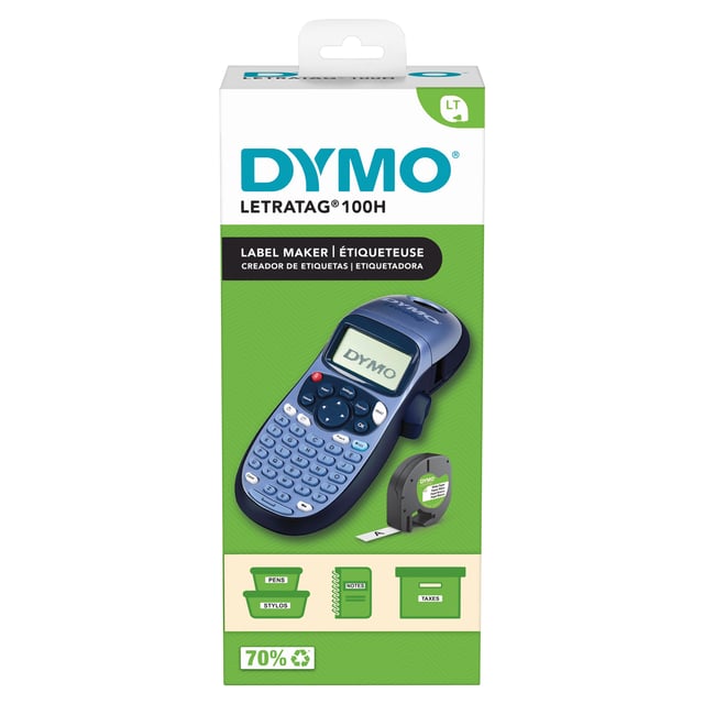 DYMO LetraTag LT-100H Labelprinter | Labelmaker met ABC-toetsenbord voor thuis en op kantoor