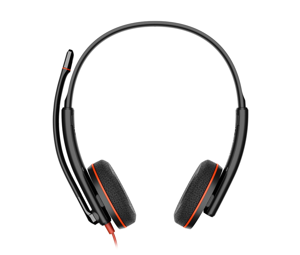 HP Poly Blackwire 3220 zwarte stereo USB-C-headset + USB-C/A-adapter (bulk)