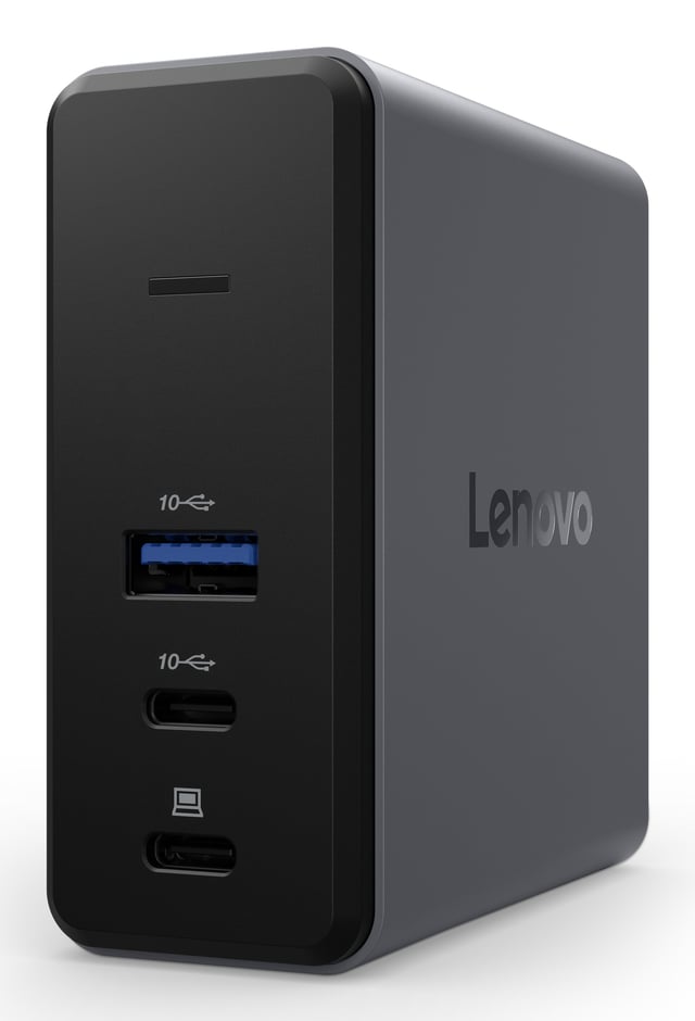 Lenovo X9 Charging GaN Dock Bedraad USB 3.2 Gen 2 (3.1 Gen 2) Type-C Grijs